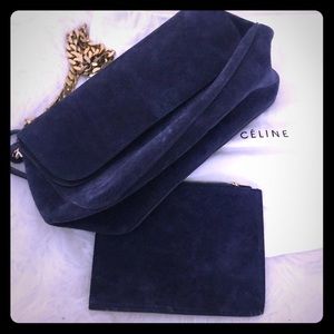 Celine suede handbag